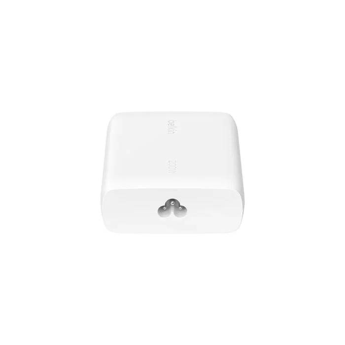Belkin BoostCharge Pro Cargador de Pared GaN 200W con 4 Puertos USB-C, Carga Rápida PD 3.1 para Portátil MacBook, iPhone, Galaxy, iPad, Cable CA 1.5m, Blanco