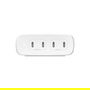 Belkin BOOSTCHARGE PRO GaN USB-C 4-en-1 Ladegerät 200 W AC Netzteil mit 4 Ports (1,5 m Kabel, Weiß) – Schnellladeadapter für Laptop, Smartphone, Tablet