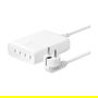Belkin BOOSTCHARGE PRO GaN USB-C 4-en-1 Ladegerät 200 W AC Netzteil mit 4 Ports (1,5 m Kabel, Weiß) – Schnellladeadapter für Laptop, Smartphone, Tablet