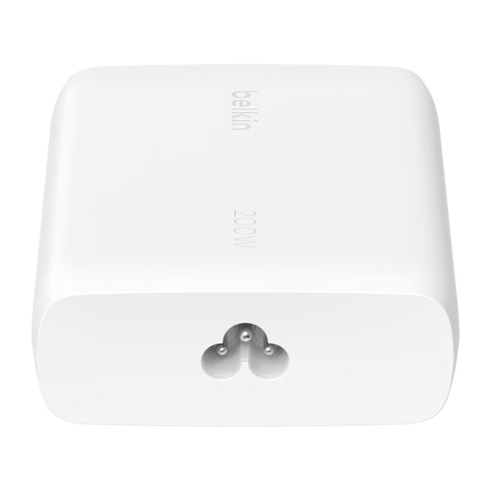 Belkin BoostCharge Pro GaN USB-C 4-en-1 Cargador de 200 W con 4 puertos, Blanco