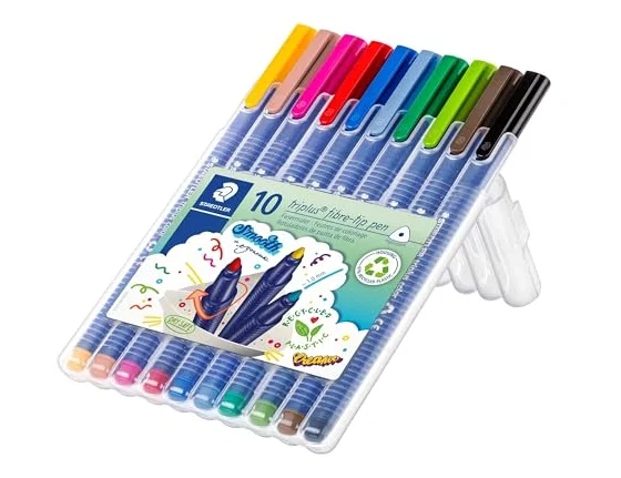 Staedtler Rotulador Triplus Color 323 Estuche de 10 Unidades Colores Surtidos