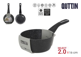 Inde Cazo de Aluminio Forjado 16 cm con Select 2.0 Quttin, apto para inducción (6 Unidades)