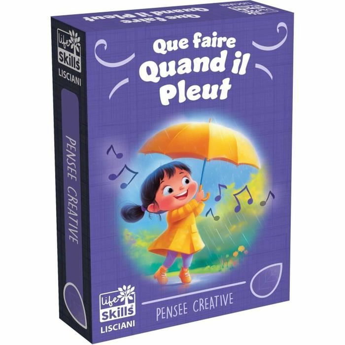 Lisciani Giochi Juego de cartas Mantenerse ocupado cuando llueve Lisciani Giochi Juego de cartas Mantenerse ocupado cuando llueve