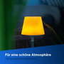 Rev Lamprusco Flame Luz LED para Botellas con Batería Recargable, Blanco
