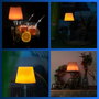 Rev Lamprusco Flame Luz LED para Botellas con Batería Recargable, Blanco