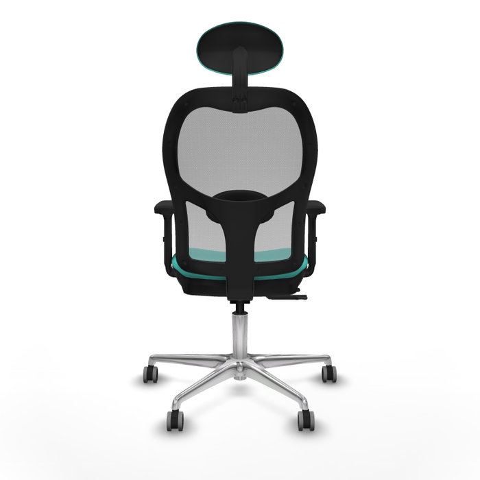 PIQUERAS Y CRESPO Silla de oficina Jorquera Turquesa y Gris con mecanismo Sincro/Traslack PIQUERAS Y CRESPO Silla de oficina Jorquera Turquesa y Gris con mecanismo Sincro/Traslack