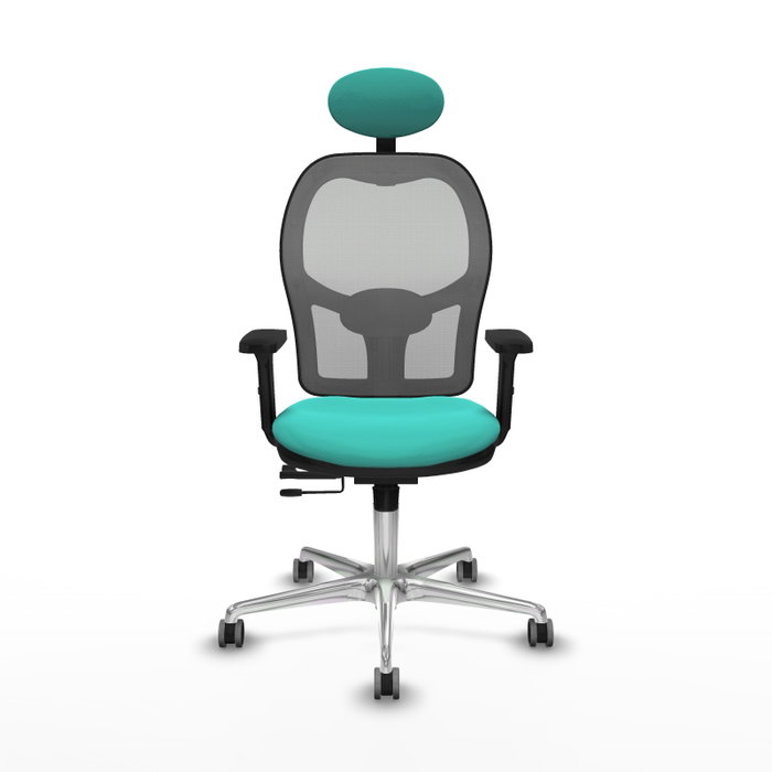 PIQUERAS Y CRESPO Silla de oficina Jorquera Turquesa y Gris con mecanismo Sincro/Traslack PIQUERAS Y CRESPO Silla de oficina Jorquera Turquesa y Gris con mecanismo Sincro/Traslack