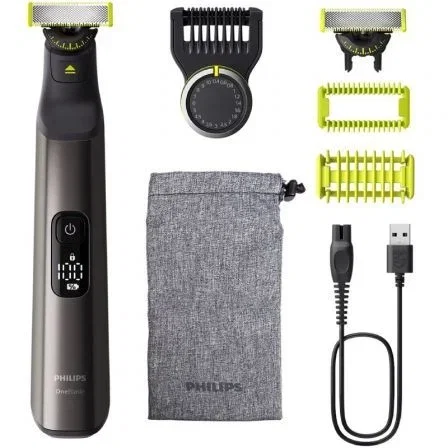 Philips Cortabarbas y Recortadora OneBlade Pro 360 QP6552/15 con Batería y 5 Accesorios Philips Cortabarbas y Recortadora OneBlade Pro 360 QP6552/15 con Batería y 5 Accesorios