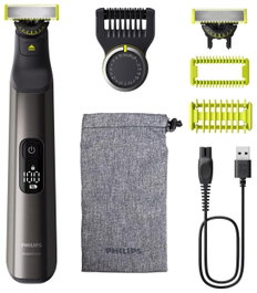 Philips OneBlade Pro 360 QP6552/15 Gris de Rostro y Cuerpo con 5 Accesorios