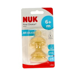 NUK Tetinas FC+ 6-18 M Látex 2ud.