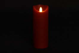 DKD Home Decor Decoración Luminosa Navidad Tradicional Rojo Blanco LED Cera 7.5 x 20 x 7.5 cm (12 Unidades)
