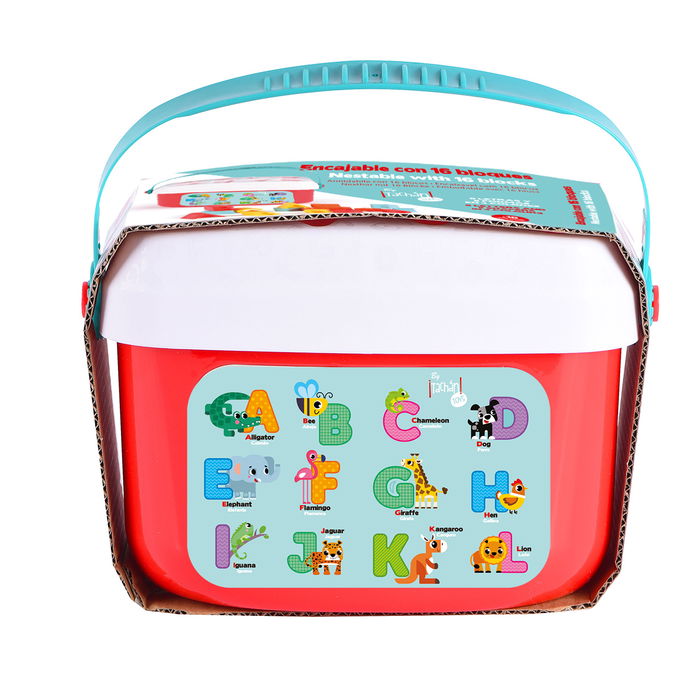 Tachan Encajable 16 Letras +6 Meses Juguete Educativo Infantil