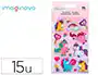 Imaginovo Pegatinas Unicornios Magic Dreams con Brillo y Relieve 190x105 mm