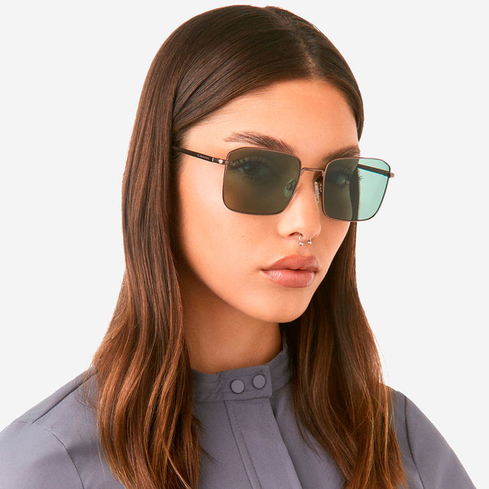 Hawkers Gafas de Sol IRIS Polarizadas Metal Montura Cuadrada Gun Metal Alligator 1 unidad