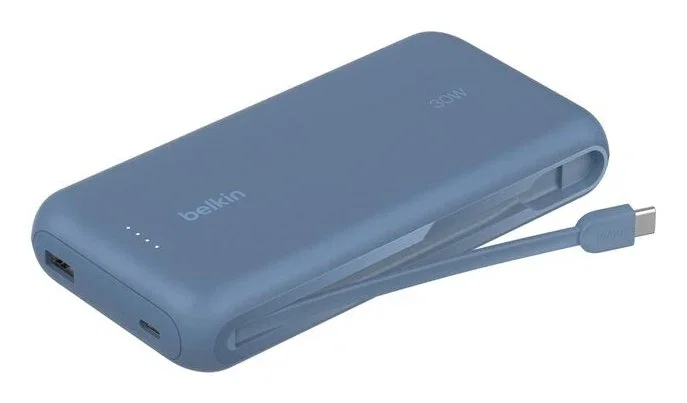 Belkin BoostCharge Power Bank 20000 mAh Azul, 30W Power Delivery, Carga Rápida USB-C, Referencia BPB024HQBL
