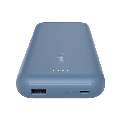 Belkin BoostCharge Power Bank 20000 mAh con cable USB-C integrado, 30 W, Azul