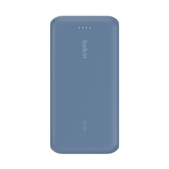 Belkin BoostCharge Power Bank 20000 mAh con cable USB-C integrado, 30 W, Azul