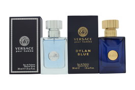 Versace Homme Gift Set 30ml Pour Homme EDT + 30ml Pour Homme Dylan Blue EDT
