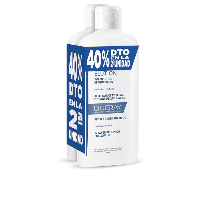 Ducray Kelual Elution Champú Anticaspa Tratamiento Intensivo - 2 Unidades x 400 ml Ducray Kelual Elution Champú Anticaspa Tratamiento Intensivo - 2 Unidades x 400 ml