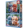 Educa Puzzle Monstruos Lindos 2 x 100 Piezas EDU1747715897745 para Niños a partir de 8 Años Temática Dibujos Animados
