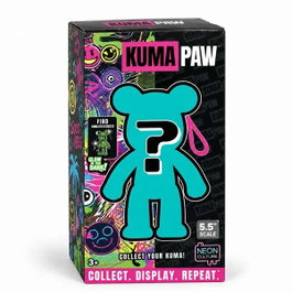 Toymonster Figura sorpresa Kuma Paw Neón con llavero