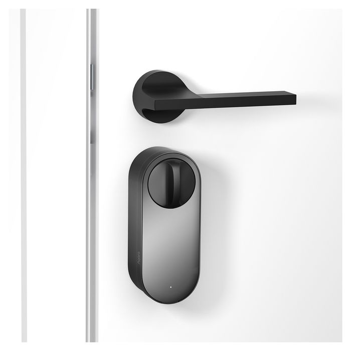 Aqara Smart Lock U200 - Cerradura Inteligente de Puerta con Bluetooth, Código, Llave, Tarjeta RF y Mando a Distancia - Negro - Resistente IPX5