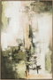 DKD Home Decor Cuadro Lienzo Abstracto Verde y Blanco 100x4,9x150 cm