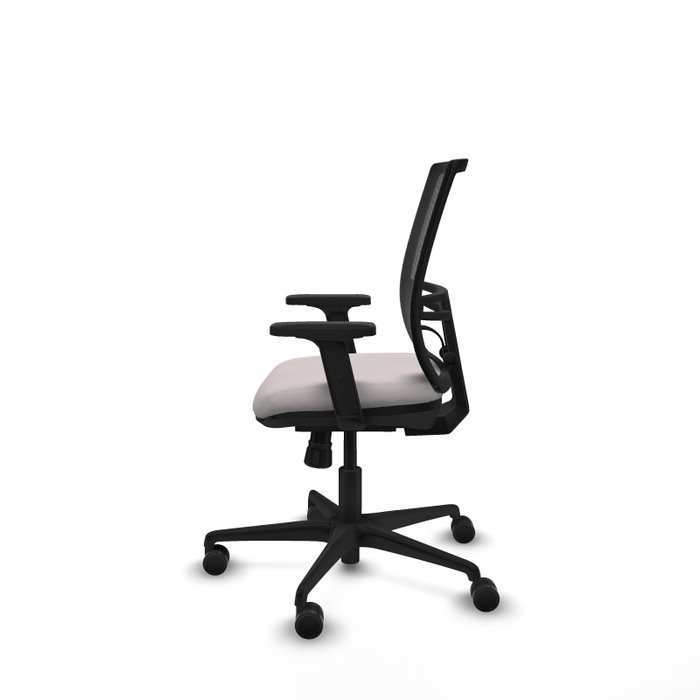 PIQUERAS Y CRESPO Silla de oficina Yunquera con mecanismo Sincro, Blanco y Negro PIQUERAS Y CRESPO Silla de oficina Yunquera con mecanismo Sincro, Blanco y Negro