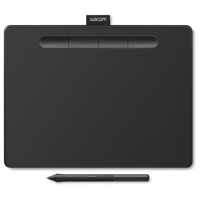 Wacom Intuos M CTL-6100K-B Tableta Gráfica Inalámbrica, Área de Trabajo 216 x 135 mm, USB, Color Negro