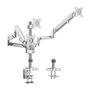 LogiLink BP0090 Soporte para 3 Monitores 17'-27' Plata
