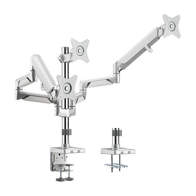 LogiLink BP0090 Soporte para 3 Monitores de 17-27 pulgadas, Plata LogiLink BP0090 Soporte para 3 Monitores de 17-27 pulgadas, Plata