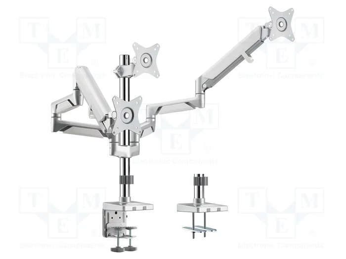 LogiLink BP0090 Soporte para 3 Monitores de 17-27 pulgadas, Plata LogiLink BP0090 Soporte para 3 Monitores de 17-27 pulgadas, Plata