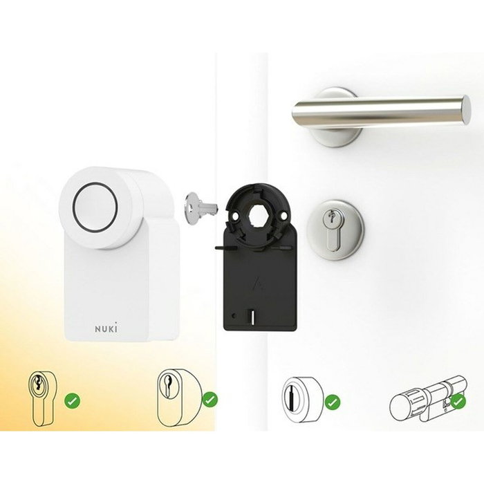 Nuki 221148 Smart Lock Go (2025) Bluetooth, WLAN & Matter