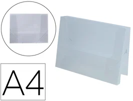 Liderpapel Carpeta Portadocumentos Polipropileno Din A4 Transparente Translúcido Lomo 50 mm