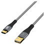 EFB Elektronik Cable USB-A a USB-C USB-AC-00004 60W 3m Gris