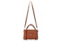 Lucky Bees Bolsa de Hombro Color Tan Cuero de Polivinilo