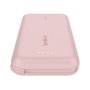 Belkin Batería Externa Boost Charge 10000 mAh Rosa con Cable USB-C Integrado