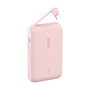 Belkin Batería Externa Boost Charge 10000 mAh Rosa con Cable USB-C Integrado