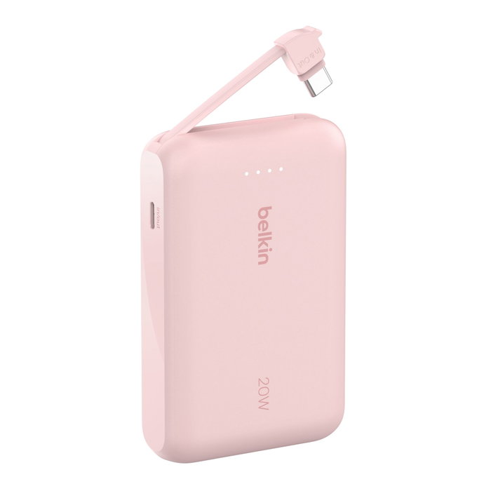 Belkin BPB021HQPK Batería Externa 10000 mAh Rosa con Carga de 20W