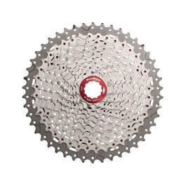 Sunrace Cassette CSMX8 11 Velocidades 11-42 Dientes Aluminio Rojo