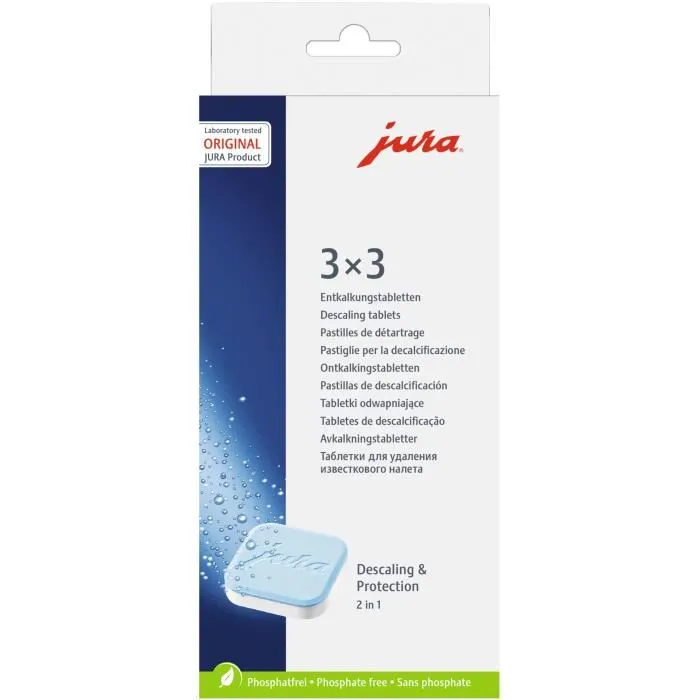 Jura 7610917618484 Caja de 9 pastillas descalcificadoras