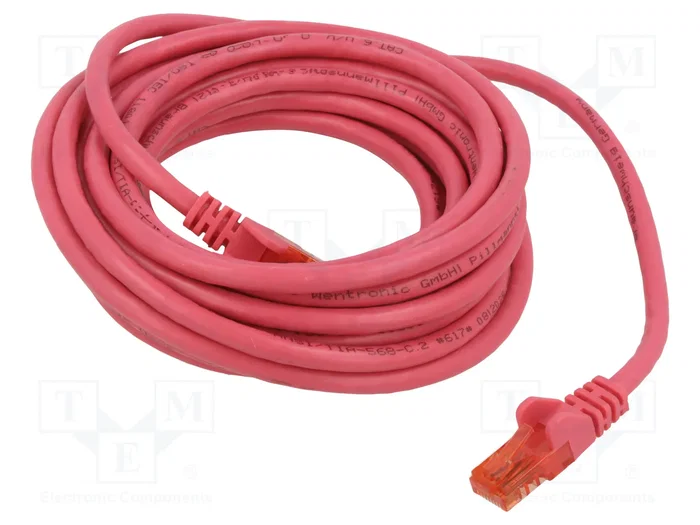 GOOBAY Patch cord Cat 6 U/UTP 5m Rosa