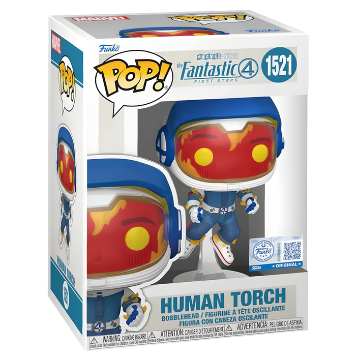 Funko Los Cuatro Fantásticos: Human Torch (Astronaut) POP! Vinyl Figura