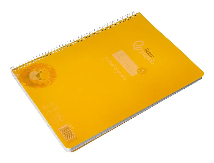 Liderpapel Cuaderno Espiral Pautaguía A4 Amarillo Liderpapel Cuaderno Espiral Pautaguía A4 Amarillo