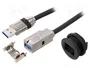 HARTING Conector hembra USB har-port 22mm negro