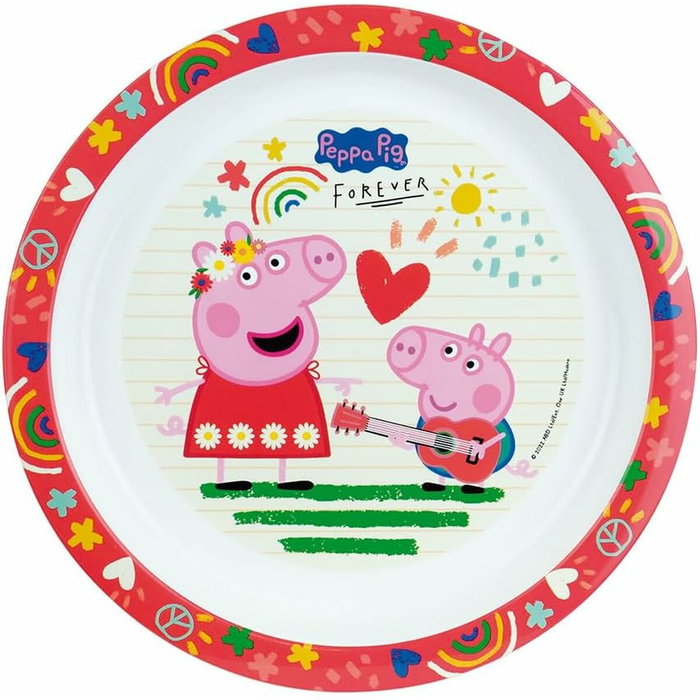 Fun House Vajilla Peppa Pig con Peluche y Accesorios