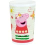 Fun House FUN3524550064826 Vajilla Infantil Peppa Pig: 2 Platos Hondos Ø 22 cm, 2 Vasos 220 ml, Botella 350 ml, Caja Aperitivos y Peluche 17 cm