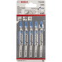 Bosch T 123 XF Progressor Hojas de Sierra Caladora para Metal, 5 Unidades