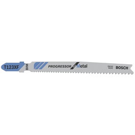 Bosch T 123 XF Progressor Hojas de Sierra Caladora para Metal, 5 Unidades