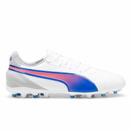 Botas de Fútbol para Adultos Puma King Match Mg Blanco